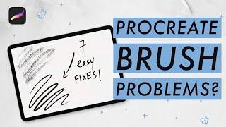 PROCREATE BRUSH PROBLEMS (7 easy fixes you need to know!)