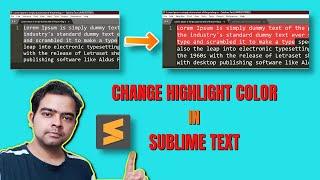 Change Selection color in Sublime Text | 3 Simple Steps