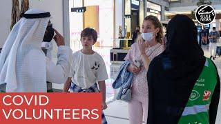 Volunteers work with Police at Dubai Mall to ensure adherence to COVID-19 safety measures