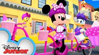 On a Bicycle Built for Three | Minnie's Bow-Toons   | @disneyjr