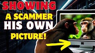 SCAMMER REACTS TO SEEING HIS OWN PICTURE!