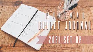 2021 Minimal Bullet Journal Set Up