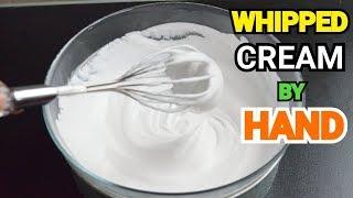 HOW TO WHIP CREAM WITHOUT ELECTRIC MIXER | Whipping Cream Banany Ka Tareka by YES I CAN COOK