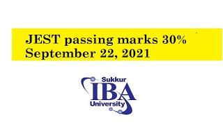 JEST passing marks 30% September 22, 2021