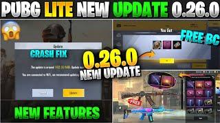 Pubg Mobile Lite New Update 0.26.0  | Free Bc, Crash Fix, New Crate And All New Features |