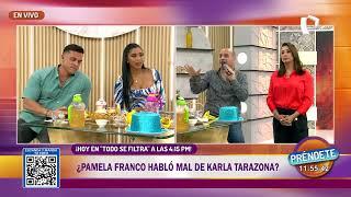 Karla Tarazona descarta sentarse a conversar con Pamela Franco: “La conozco, pero no somos amigas”