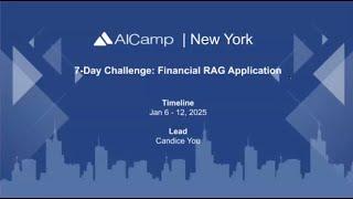 7-Day Challenge of Building LLM Application -  Tutorial of Building a Finance RAG