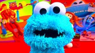 Cookie Monster Sesame Street Playskool Cute Plush Toy by Hasbro Toys - Cookie Monster Bit My Finger!