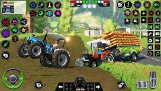 Tractor Farming Games ! Real Tractor Driving Simulator ! 3D Gameplay ! #gamegrind