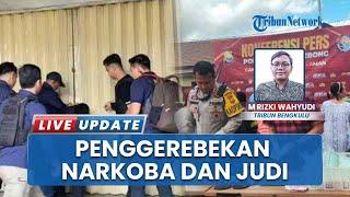 Polda Bengkulu beserta Tim Gabungan Geruduk Bandar Narkoba di Binduriang, 10 Orang Jadi Tersangka