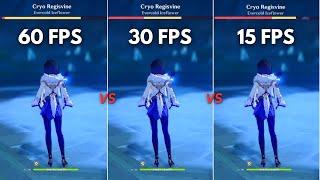 Does FPS really matter? 60 FPS vs 30 FPS vs 15 FPS [ Genshin Impact ]