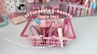 AFFORDABLE k-beauty lippies must-haves (under $10) rom&nd, peripera, colorgram, dasique + more