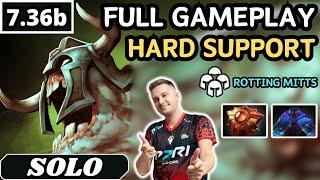 7.36b - Solo UNDYING Hard Support Gameplay - Dota 2 Full Match Gameplay