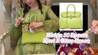 Unbox & Review Túi Hermes | Birkin 30 EpsomKiwi & Olive Green | Đập Hộp | Love Angel Pham