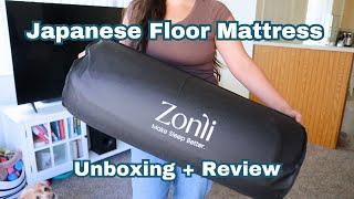 Zonli Japanese Floor Mattress Review + UNBOXING