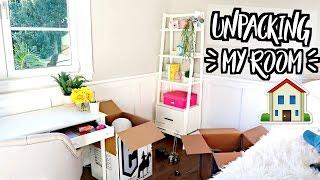 UNPACKING MY ROOM!! MOVING VLOGS!!