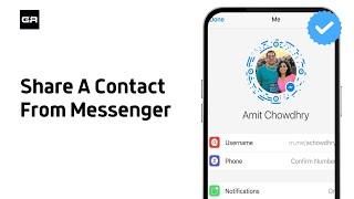 How To Share A Contact From Messenger | EASY