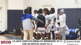 UNDEFEATED STILL |. Atlantic Christian rolls Morningside at home #highschoolbasketball