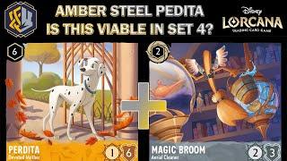 🟡 AMBER STEEL PERDITA - Still Good Into a Ruby Meta? - Disney Lorcana Gameplay