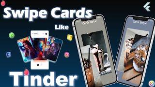 Tinder card Swipe Flutter | Tinder like swipe card Flutter