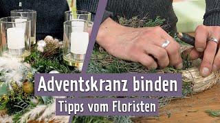 DIY: Adventskranz einfach selbst binden - so macht es der Florist | MDR Garten