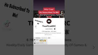 TheofficialDRC Subscribed To Me! #Shorts