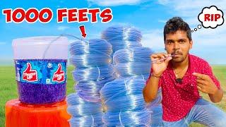 World's Longest Straw (1000+ Feets) ever vs Thums Up  అత్యంత పొడవైన Straw... Telugu Experiments