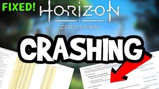 How To Fix Horizon Zero Crashing! (100% FIX)