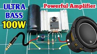 TDA2030 Powerful Ultra Bass Amplifier. 100W DIY Amplifier. Upgrade Circuit Diagram.