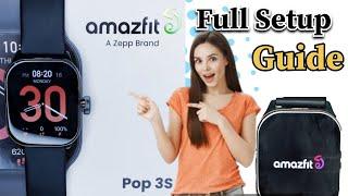 amazfit pop 3s setup |  amazfit pop 3s | amazfit mobile connect | Bluetooth setup amazfit