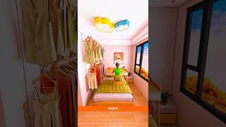 I Built A Luxurious & Expensive Bedroom For Navya || 3D Animation By FactoFun || #shorts