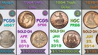 Most Valuable US Coins Top 10 Collection