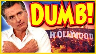 GAVIN NEWSOM IS DUMB! Blames Everyone but Himself for L.A. Wildfires... T.D.S. GONE WILD!