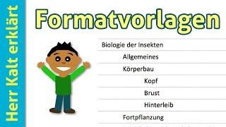 Formatvorlagen in Word – Anleitung/Tutorial