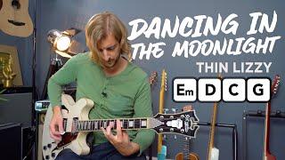 Thin Lizzy - Dancing In The Moonlight guitar lesson tutorial