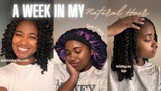 A Week In My Natural Hair (Twists Edition) | Styling, Scalp care, Maintaining my twists