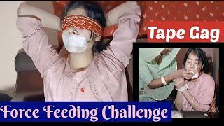 #like Force Feeding Challenge||Tape Gag|| Escape Challenge|| Hogtie Challenge||Manya Creation