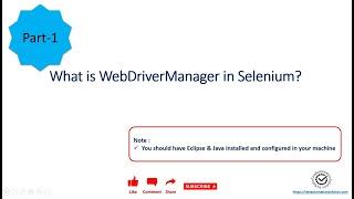 WebDriverManager-Part1: What is WebDriverManager in Selenium?