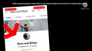 Ronz and Ethan channel my best friend is thien tri ha