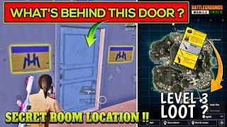 Where is secret room key?, Bgmi new secret room in nusa map, what is behind to this door? Pubg also
