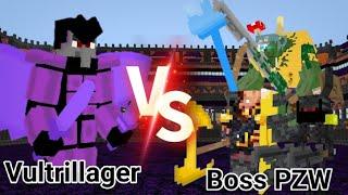 Vultrillager VS Boss PZW | Minecraft Mob Battle |