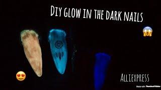 Testing Glow In The Dark Nail Powder 