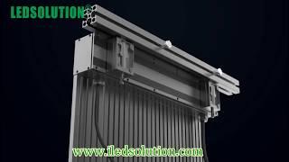 LEDSOLUTION Curtain LED Display Installation Video