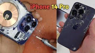 How To Replacement/Restore iPhone 14 Pro Back Glass Damege  | iPhone 14 Pro Back Panel replacement