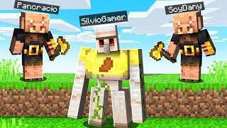Minecraft: 2 PIGLINS BRUTOS vs 1 GÓLEM CORREDOR  SILVIO vs 2 ASESINOS en MINECRAFT SPEEDRUN