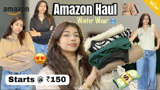 AMAZON WINTER WEAR HAUL  *Under 499* | Sweatshirt, Sweater etc | Anvaya Sharma #winterwear