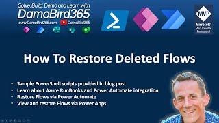 How to Restore a Deleted Power Automate Flow via PowerShell, Power Automate and Power Apps