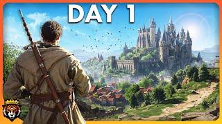 DAY 1 First Look at this PERFECT Medieval Survival Game...