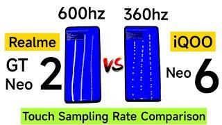 Realme GT Neo 2 vs iQOO Neo 6 Touch Sampling Rate Comparison which is Best 