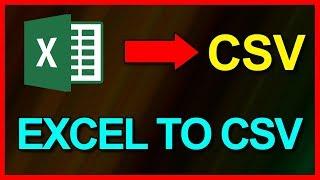 How to convert Excel 2019 file to a CSV file - Tutorial (2019)